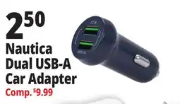 Ocean State Job Lot Nautica Dual USB-A Car Adapter offer