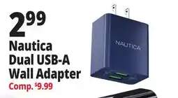 Ocean State Job Lot Nautica Dual USB-A Wall Adapter offer