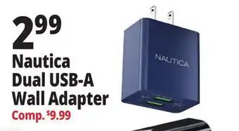 Ocean State Job Lot Nautica Dual USB-A Wall Adapter offer