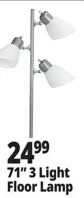 Ocean State Job Lot 71 3 Light Floor Lamp offer