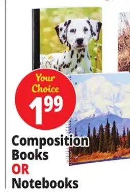 Ocean State Job Lot Composition Books or Notebooks offer