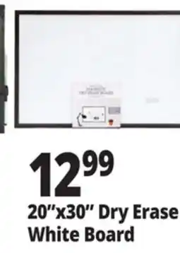 Ocean State Job Lot 20x30 Dry Erase White Board offer