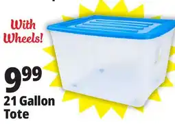 Ocean State Job Lot Gracious Living Stackable Storage Tote with Wheels 80 L offer