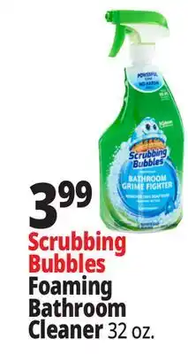 Ocean State Job Lot Scrubbing Bubbles Disinfectant Bathroom Grime Fighter Spray 32 oz offer