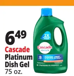 Ocean State Job Lot Cascade Complete Citrus Dishwasher Detergent with Dawn 75 oz offer