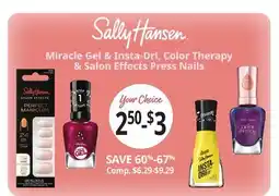 Ocean State Job Lot Miracle Gel & Insta-Dri, Color Therapy & salon Effects Press Nails offer