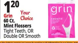 Ocean State Job Lot Grin Minty Clean Flossers 60 Count offer