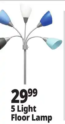 Ocean State Job Lot 5 Light Floor Lamp offer