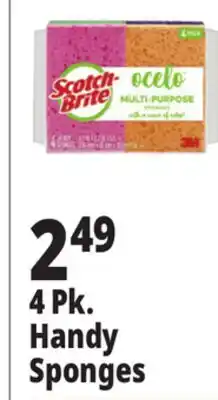 Ocean State Job Lot Scotch-Brite Ocelo Multi-Purpose 3M Sponges 4 Count offer