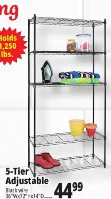 Ocean State Job Lot 5-Tier Household Wire Shelving offer