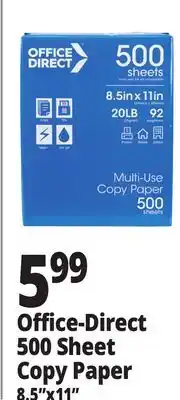 Ocean State Job Lot Office Direct Multi-Use 8.5 x 11 Copy Paper offer