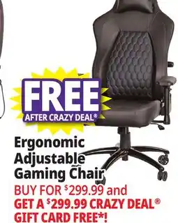 Ocean State Job Lot Flash Furniture Falco Ergonomic Adjustable Gaming Chair Black/Blue offer