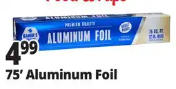Ocean State Job Lot Baker's Choice Premium Quality Aluminum Foil 75 sq ft offer