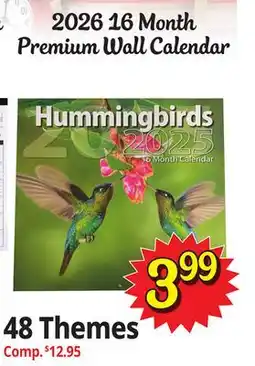 Ocean State Job Lot 2026 16 Month Premium Wall Calendar offer