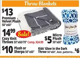 Ocean State Job Lot Throw Blankets offer