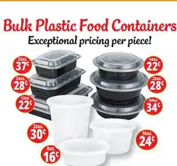Ocean State Job Lot Bulk Plastic Food Containers offer