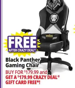 Ocean State Job Lot Neo Chair Marvel RAP Series Gaming Chair Black Panther offer