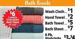 Ocean State Job Lot Bath Towels offer