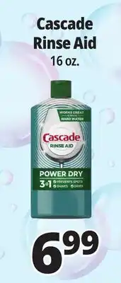 Ocean State Job Lot Cascade Rinse Aid 16 oz offer