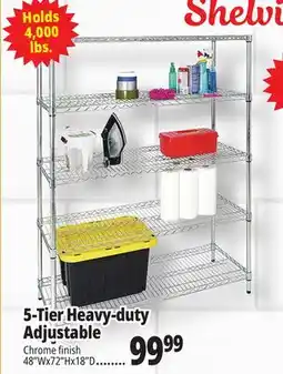 Ocean State Job Lot 5-Tier Heavy-duty Adjustable offer