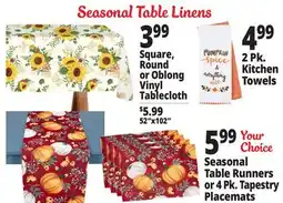 Ocean State Job Lot Seasonal Table Linens offer