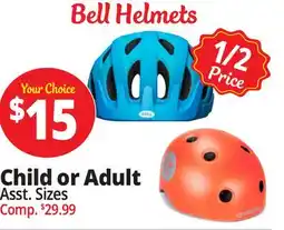 Ocean State Job Lot Bell Bike Helmets offer
