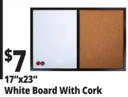 Ocean State Job Lot 17x23 White Board With Cork offer