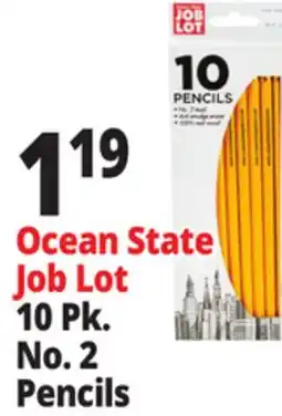 Ocean State Job Lot Ocean State Job Lot No.2 Pencils 10-Count offer