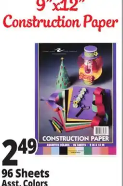 Ocean State Job Lot Construction Paper 96 Sheets offer