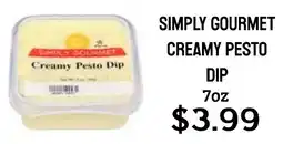 Seven Mile Market Simply gourmet creamy pesto dip offer