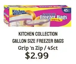Seven Mile Market Kitchen collection gallon size freezer bags offer