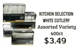 Seven Mile Market Kitchen selection white cutlery offer