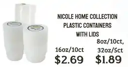 Seven Mile Market Nicole home collection plastic containers with lids offer