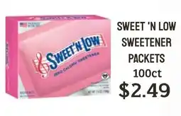 Seven Mile Market Sweet 'n low sweetener packets offer