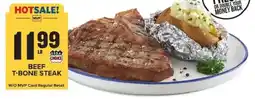 Food Lion Beef T-bone steak offer