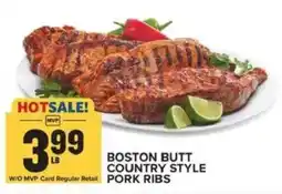Food Lion Boston butt country style pork ribs offer