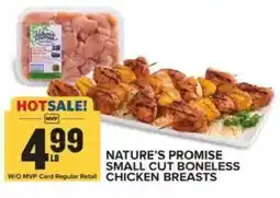 Food Lion Nature's promise small cut boneless chicken breasts offer