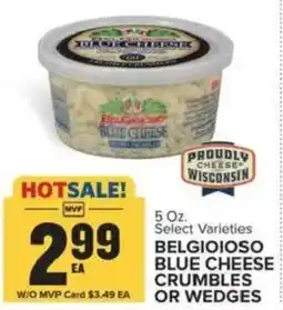 Food Lion Belgioioso blue cheese crumbles or wedges offer
