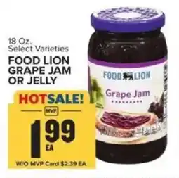 Food Lion Food lion grape jam or jelly offer