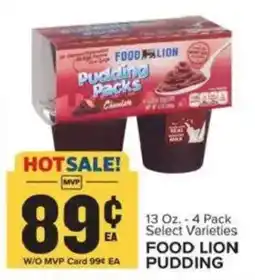 Food Lion Food lion pudding offer