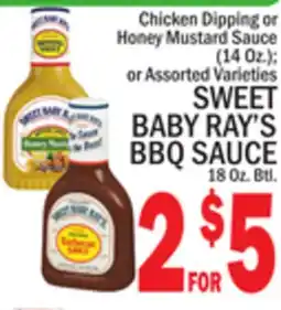 C Town SWEET BABY RAY'S BBQ SAUCE 18 Oz. Btl offer