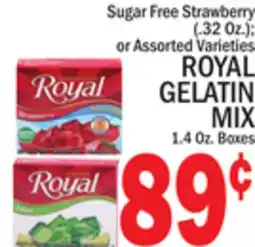 C Town ROYAL GELATIN MIX 1.4 Oz. Boxes offer