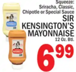 C Town SIR KENSINGTON'S MAYONNAISE offer