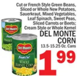 C Town DEL MONTE CORN 13.5-15.25 Oz. Cans offer