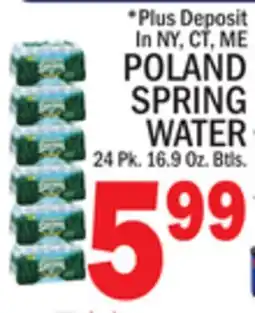 C Town POLAND SPRING WATER offer