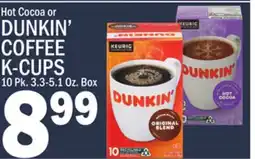 C Town DUNKIN' COFFEE K-CUPS offer