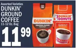 C Town DUNKIN' GROUND COFFEE offer