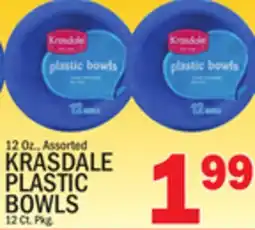 C Town KRASDALE PLASTIC BOWLS offer