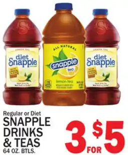 C Town SNAPPLE DRINKS & TEAS offer