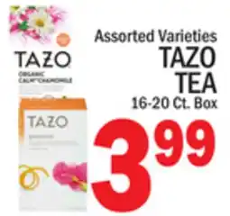 C Town TAZO TEA offer